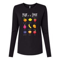 Fruit Of The Spirit Christian Faith Jesus God Lover Womens Cotton Relaxed Long Sleeve T-Shirt