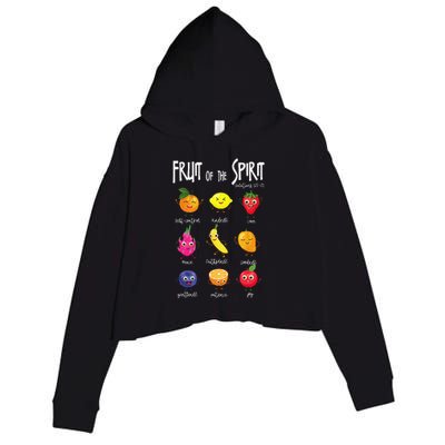 Fruit Of The Spirit Christian Faith Jesus God Lover Crop Fleece Hoodie