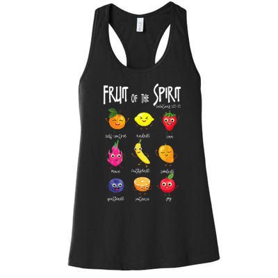 Fruit Of The Spirit Christian Faith Jesus God Lover Women's Racerback Tank