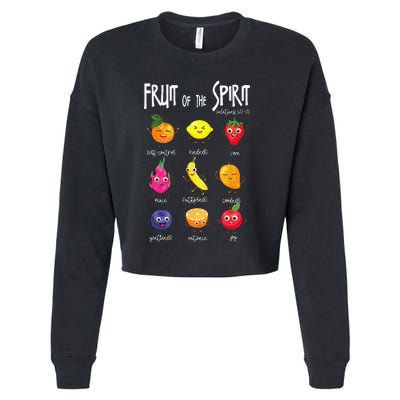 Fruit Of The Spirit Christian Faith Jesus God Lover Cropped Pullover Crew