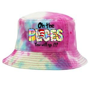 Funny Oh The Places Youll Go When You Read Tie-Dyed Bucket Hat