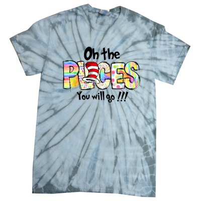 Funny Oh The Places Youll Go When You Read Tie-Dye T-Shirt