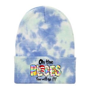 Funny Oh The Places Youll Go When You Read Tie Dye 12in Knit Beanie