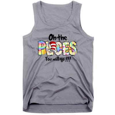 Funny Oh The Places Youll Go When You Read Tank Top