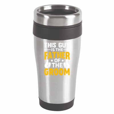 Father Of The Groom Bachelor Party Wedding For Dad 16oz Travel Tumbler