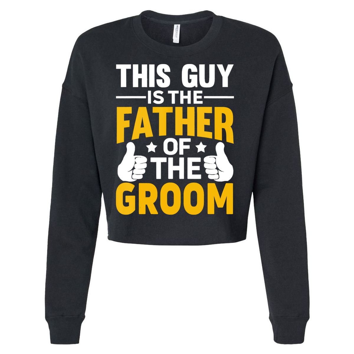 Father Of The Groom Bachelor Party Wedding For Dad Cropped Pullover Crew