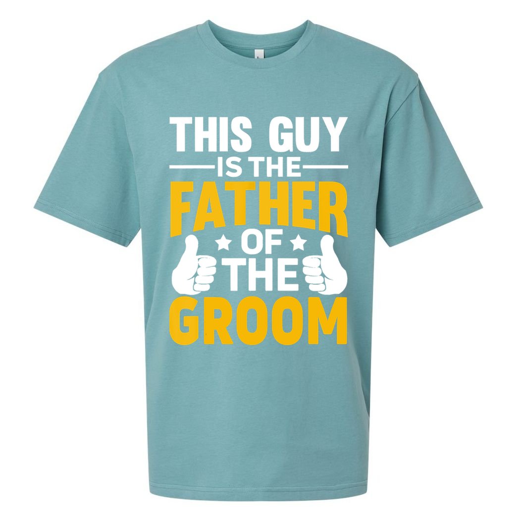 Father Of The Groom Bachelor Party Wedding For Dad Sueded Cloud Jersey T-Shirt