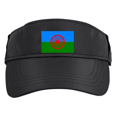 Flag Of The Romani People Adult Drive Performance Visor