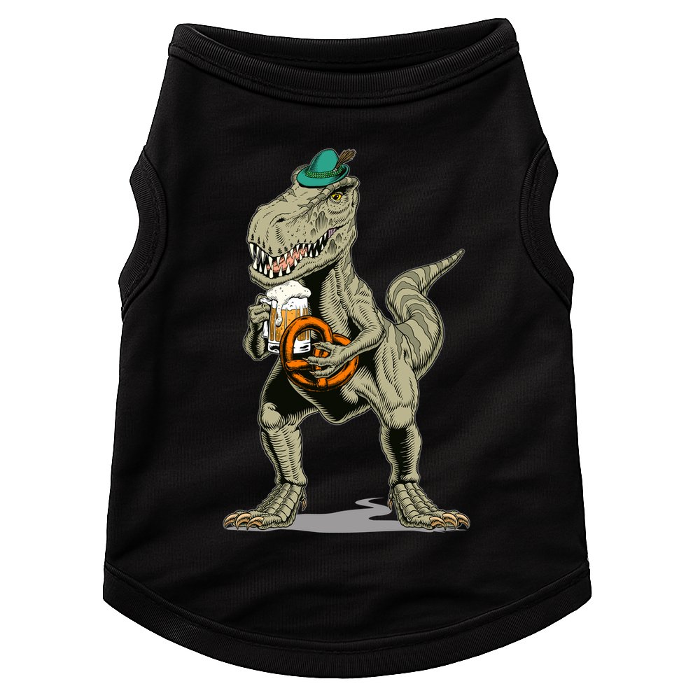 Funny Oktoberfest Tyrannosaurus Rex T Rex Dinosaur Doggie Tank