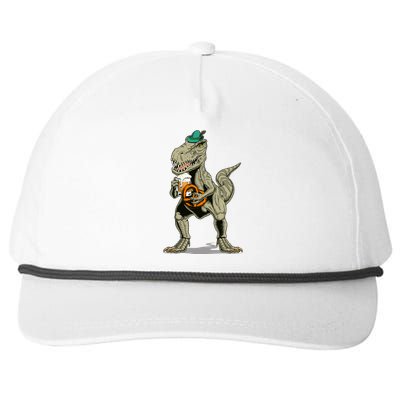 Funny Oktoberfest Tyrannosaurus Rex T Rex Dinosaur Snapback Five-Panel Rope Hat