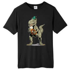 Funny Oktoberfest Tyrannosaurus Rex T Rex Dinosaur Tall Fusion ChromaSoft Performance T-Shirt