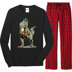 Funny Oktoberfest Tyrannosaurus Rex T Rex Dinosaur Long Sleeve Pajama Set