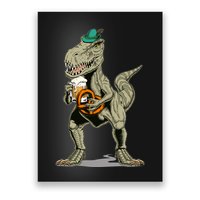 Funny Oktoberfest Tyrannosaurus Rex T Rex Dinosaur Poster