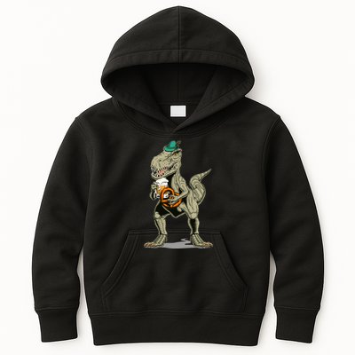 Funny Oktoberfest Tyrannosaurus Rex T Rex Dinosaur Kids Hoodie