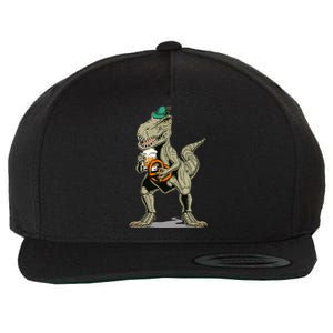 Funny Oktoberfest Tyrannosaurus Rex T Rex Dinosaur Wool Snapback Cap