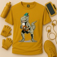 Funny Oktoberfest Tyrannosaurus Rex T Rex Dinosaur Cooling Performance Crew T-Shirt