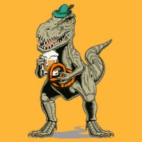 Funny Oktoberfest Tyrannosaurus Rex T Rex Dinosaur Cooling Performance Crew T-Shirt
