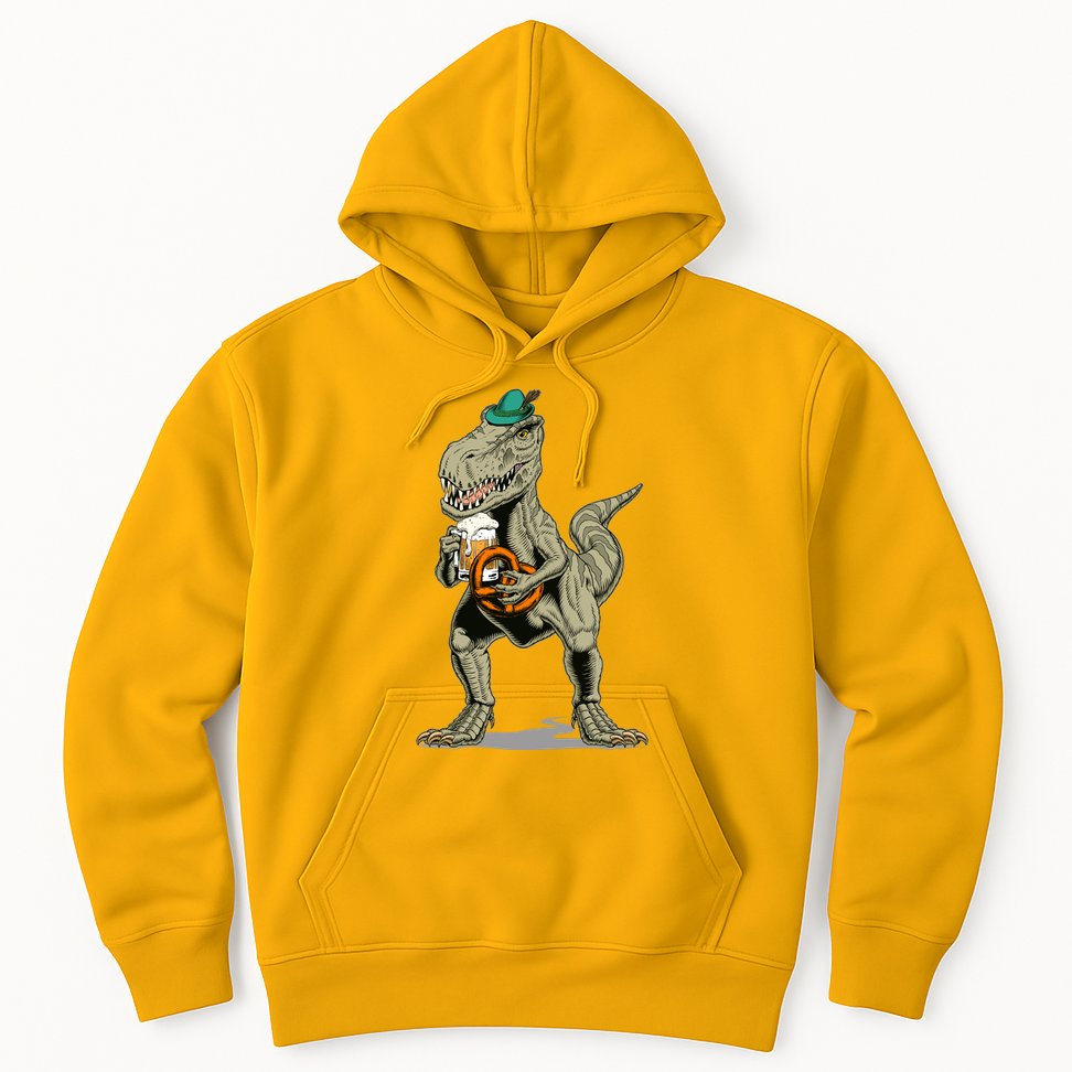 Funny Oktoberfest Tyrannosaurus Rex T Rex Dinosaur Hoodie