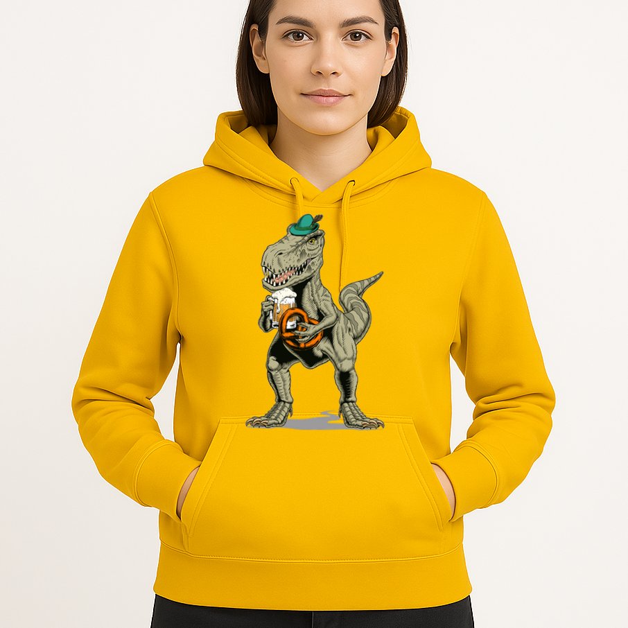 Funny Oktoberfest Tyrannosaurus Rex T Rex Dinosaur Hoodie