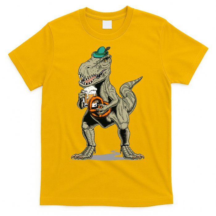 Funny Oktoberfest Tyrannosaurus Rex T Rex Dinosaur T-Shirt