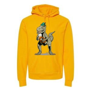 Funny Oktoberfest Tyrannosaurus Rex T Rex Dinosaur Premium Hoodie