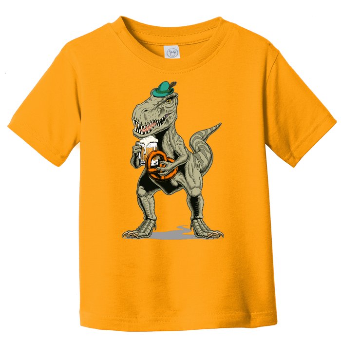 Funny Oktoberfest Tyrannosaurus Rex T Rex Dinosaur Toddler T-Shirt