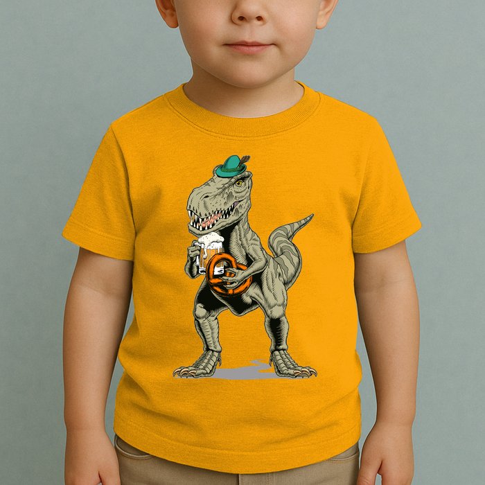 Funny Oktoberfest Tyrannosaurus Rex T Rex Dinosaur Toddler T-Shirt