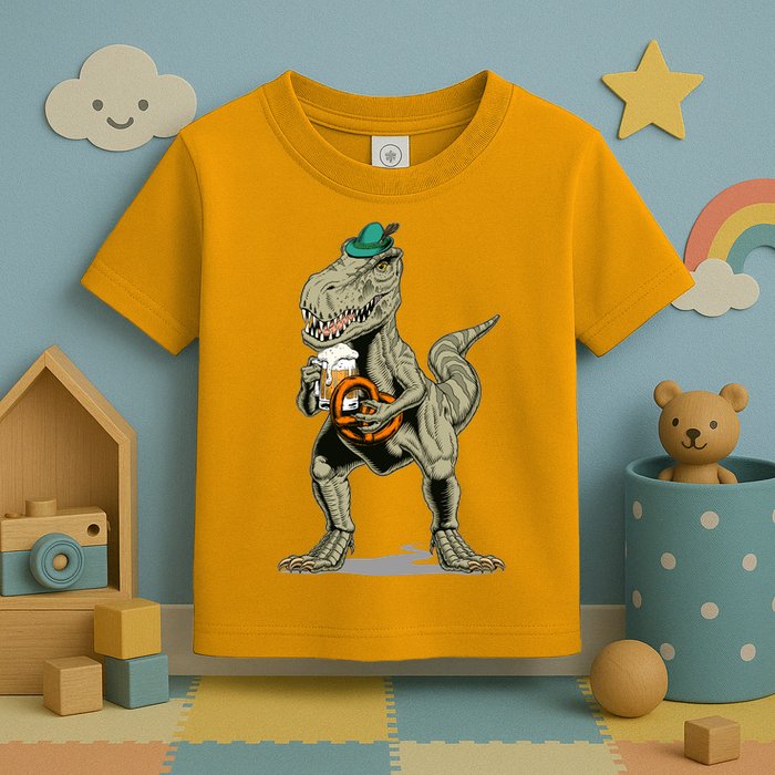Funny Oktoberfest Tyrannosaurus Rex T Rex Dinosaur Toddler T-Shirt