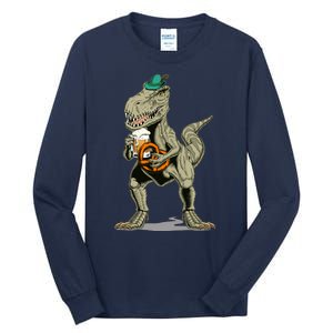 Funny Oktoberfest Tyrannosaurus Rex T Rex Dinosaur Tall Long Sleeve T-Shirt