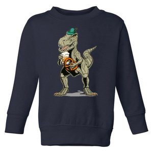 Funny Oktoberfest Tyrannosaurus Rex T Rex Dinosaur Toddler Sweatshirt