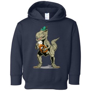 Funny Oktoberfest Tyrannosaurus Rex T Rex Dinosaur Toddler Hoodie