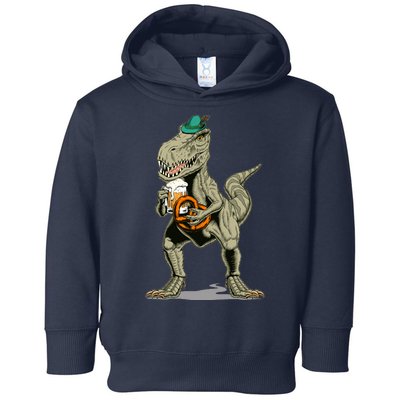 Funny Oktoberfest Tyrannosaurus Rex T Rex Dinosaur Toddler Hoodie