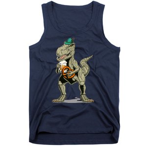 Funny Oktoberfest Tyrannosaurus Rex T Rex Dinosaur Tank Top