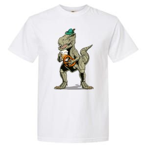 Funny Oktoberfest Tyrannosaurus Rex T Rex Dinosaur Garment-Dyed Heavyweight T-Shirt