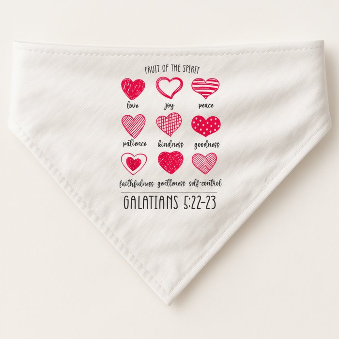 Fruit Of The Spirit Heart Galatians 5 22 23 USA-Made Doggie Bandana