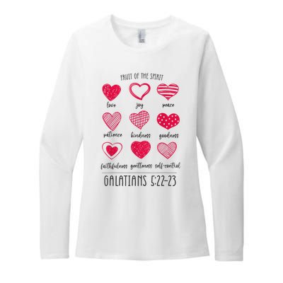 Fruit Of The Spirit Heart Galatians 5 22 23 Womens CVC Long Sleeve Shirt