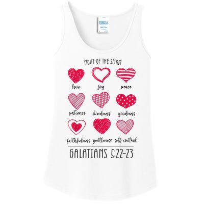 Fruit Of The Spirit Heart Galatians 5 22 23 Ladies Essential Tank