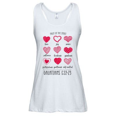 Fruit Of The Spirit Heart Galatians 5 22 23 Ladies Essential Flowy Tank