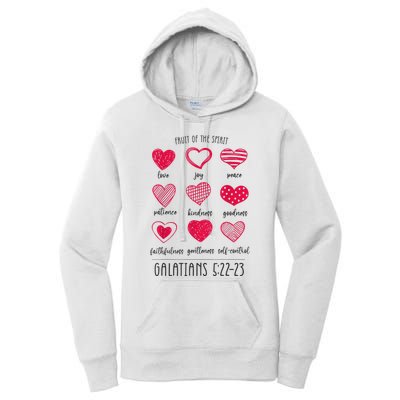 Fruit Of The Spirit Heart Galatians 5 22 23 Women's Pullover Hoodie