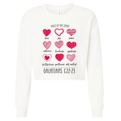 Fruit Of The Spirit Heart Galatians 5 22 23 Cropped Pullover Crew