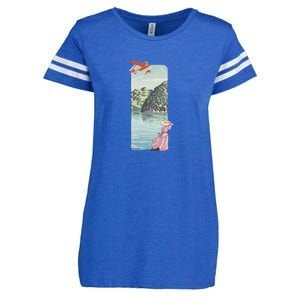 Flying Over The Sea Enza Ladies Jersey Football T-Shirt