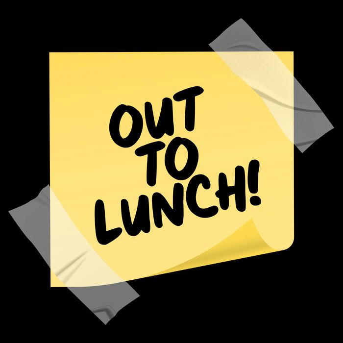 Funny Out To Lunch Taped Note USA-Made Doggie Bandana