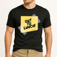 Funny Out To Lunch Taped Note Cooling Performance Crew T-Shirt