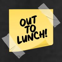 Funny Out To Lunch Taped Note Adult Drive Performance Visor