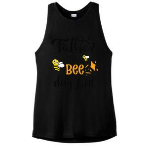 Father Of The Bee Day Birthday Party Matching Family Ladies PosiCharge Tri-Blend Wicking Tank