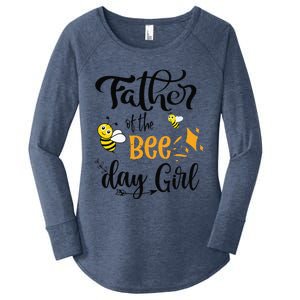 Father Of The Bee Day Birthday Party Matching Family Women's Perfect Tri Tunic Long Sleeve Shirt