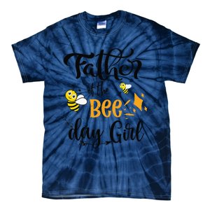 Father Of The Bee Day Birthday Party Matching Family Tie-Dye T-Shirt