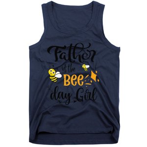 Father Of The Bee Day Birthday Party Matching Family Tank Top