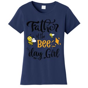 Father Of The Bee Day Birthday Party Matching Family Women's T-Shirt