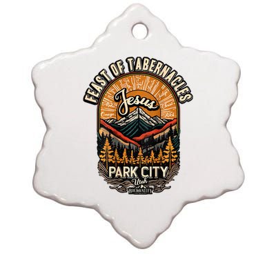 Feast Of Tabernacles Park City Utah Rock Valley Christian Ceramic Star Ornament